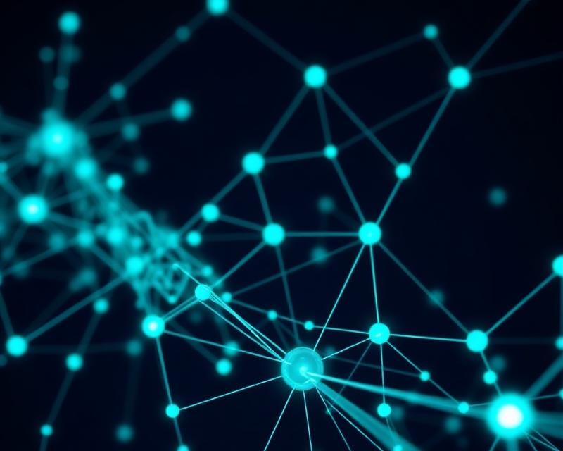 Link building network connections visualization