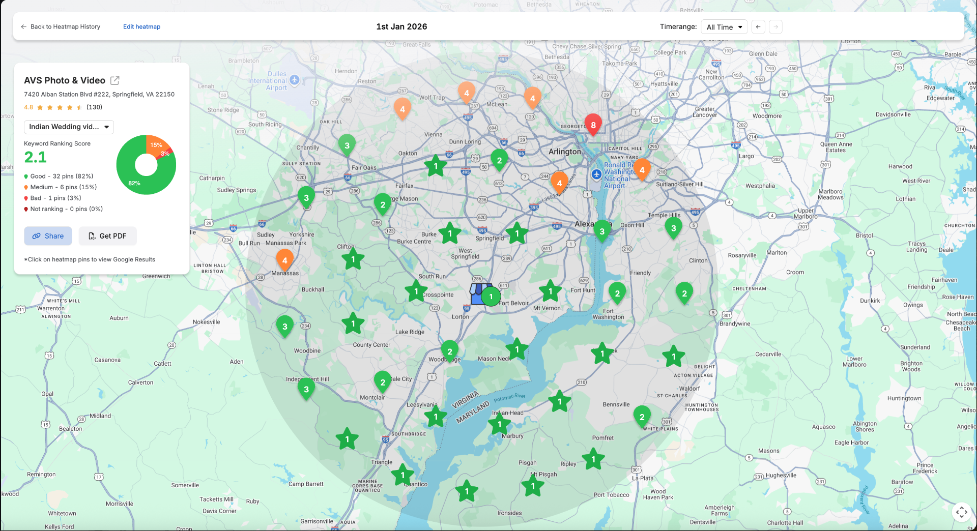 Run Heatmap for Local Business