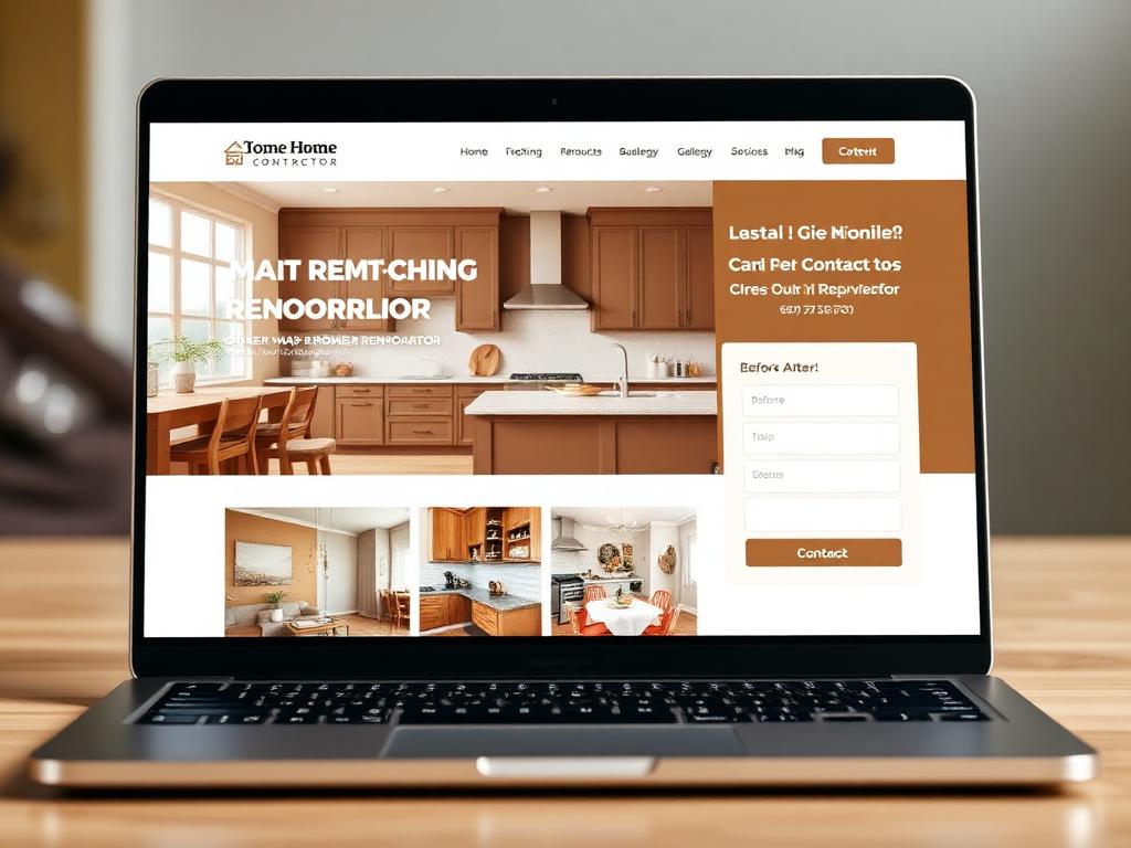 Elite Home Remodeling website design